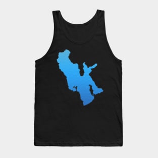 Great Salt Lake in Utah Outline Tank Top